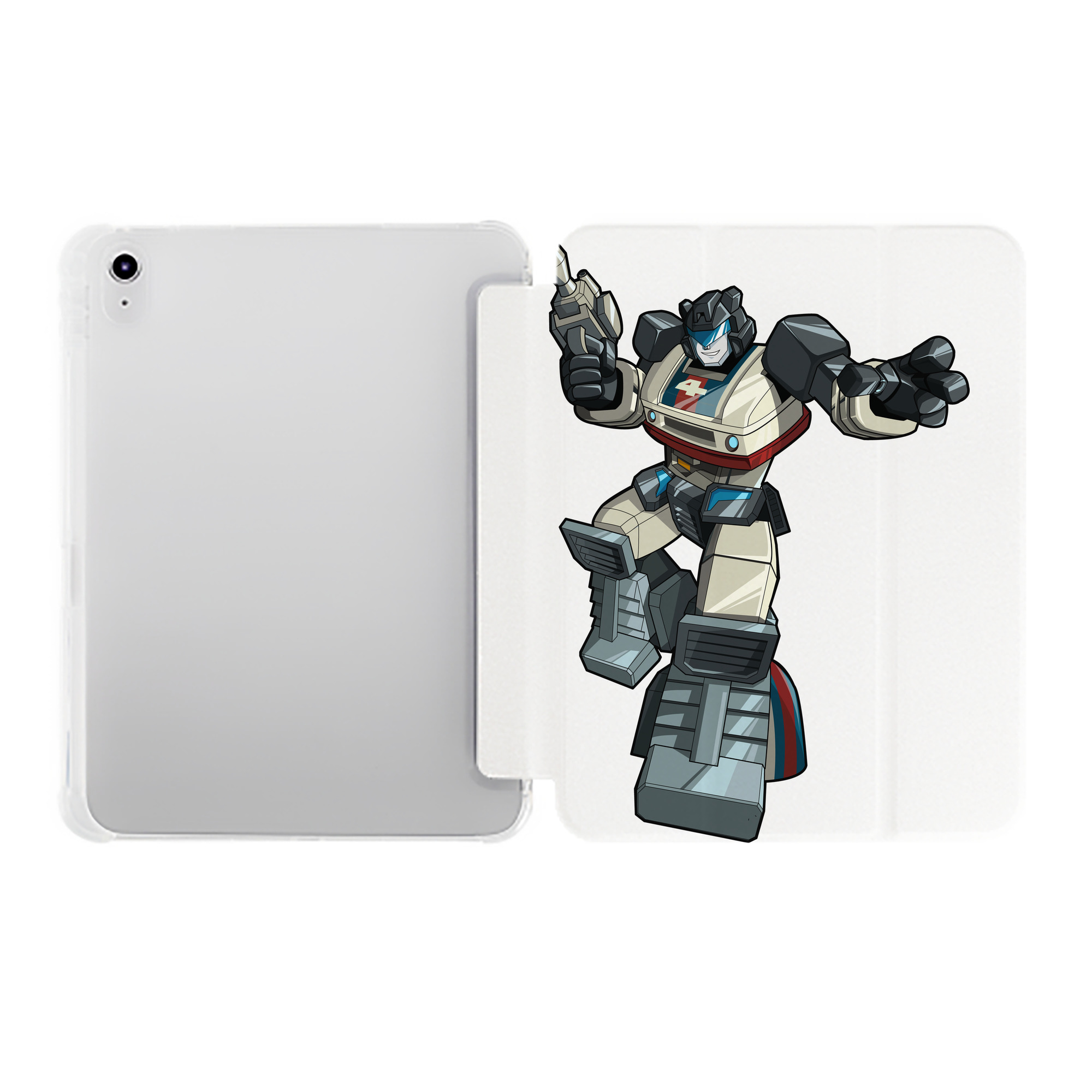 （画像用）  IPad ケース ペン収納付き 三つ折りスタンド PUレザー×シリコン 対応機種9.5/10.5/10.9インチ